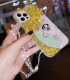 Handmade Crystal iPhone 16 Case Glitter Bling Sailor Moon Phone Cover Luxury Crystal Rhinestone