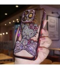 Handmade Crystal iPhone 16 Case Glitter Bling Hello Kitty Phone Cover Luxury Crystal Rhinestone