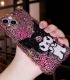 Handmade Crystal iPhone 16 Case Glitter Bling Sanrio Kuromi Phone Cover Luxury Crystal Rhinestone