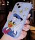 Handmade Crystal iPhone 16 Case Glitter Bling Donald Duck Phone Cover Luxury Crystal Rhinestone