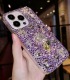 Handmade Crystal iPhone 16 Case Glitter Bling Flower Phone Cover