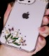 Handmade Crystal iPhone 16 Case Glitter Bling Rhinestone Bell Orchid Minimalist Phone Cover