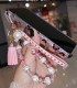 Handmade Crystal iPhone 16 Case Glitter Bling Pink Leopard Luxury Crystal Diamond Rhinestone