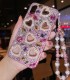 Handmade Crystal iPhone 16 Case Glitter Bling Phone Cover Luxury Shiny Crystal Diamond Rhinestone