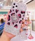 Handmade Crystal iPhone 16 Case Glitter Bling Ring Stand Phone Cover Luxury Crystal Rhinestone