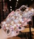 Handmade Crystal iPhone 16 Case Glitter Bling Pearl Charms Phone Cover Luxury Crystal Rhinestone