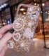 Handmade Crystal iPhone 16 Case Glitter Bling Pearl Charm Phone Cover Luxury Crystal Rhinestone