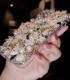 Handmade Crystal iPhone 16 Case Glitter Bling Flower Phone Cover