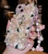 Handmade Crystal iPhone 16 Case Glitter Bling Flower Phone Cover