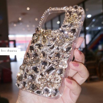 Handmade Crystal iPhone 16 Case Glitter Bling Phone Cover