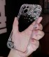 Handmade Crystal iPhone 16 Case Glitter Bling Minimalist Phone Cover Luxury Crystal Rhinestone