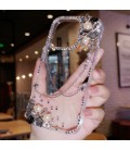 Handmade Crystal iPhone 16 Case Glitter Bling Minimalist Phone Cover Luxury Crystal Rhinestone