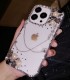 Handmade Crystal iPhone 16 Case Glitter Bling Minimalist Phone Cover Luxury Crystal Rhinestone