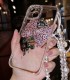 Handmade Crystal iPhone 16 Case Glitter Bling Bow Phone Cover