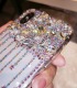 Handmade Crystal iPhone 16 Case Bling Phone Cover Luxury Crystal Rhinestone