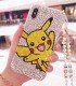 Handmade Crystal iPhone 16 Case Glitter Bling Pikachu Phone Cover
