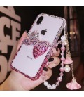 Handmade Crystal iPhone 16 Case Glitter Bling Bow Phone Cover