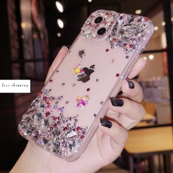 Handmade Crystal iPhone 16 Case Glitter Bling Phone Cover